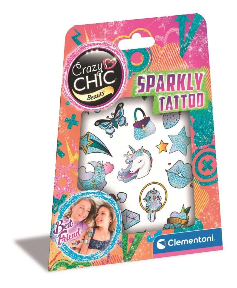 Levně Clementoni Crazy Chic - Třpytivé tetování