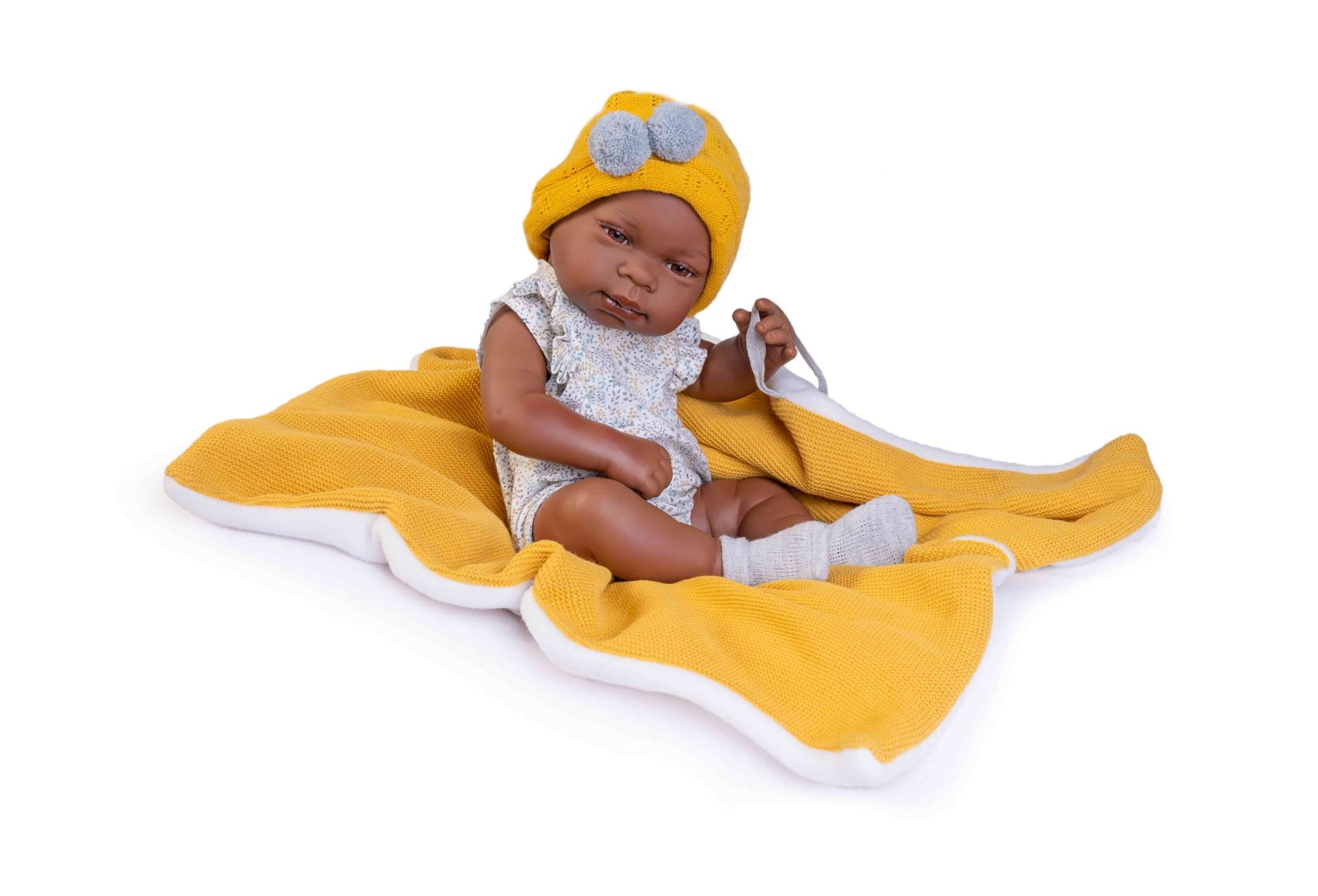 Levně Antonio Juan 50287 MULATO - realistická panenka miminko s celovinylovým tělem - 42 cm