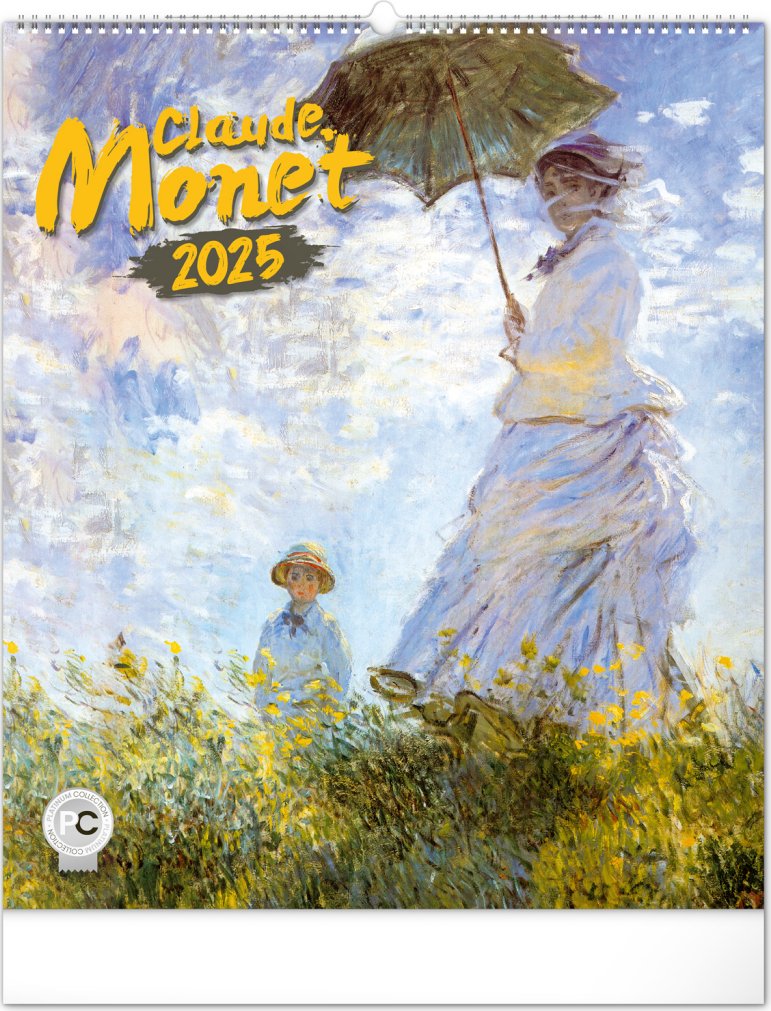 Levně NOTIQUE Nástěnný kalendář Claude Monet 2025, 48 x 56 cm