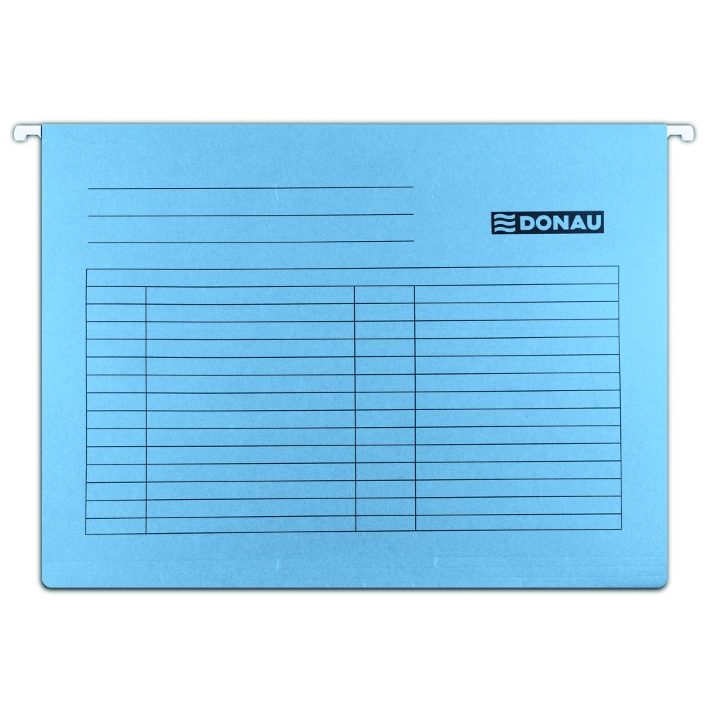Levně DONAU závěsné desky, A4, karton, modré - 25ks