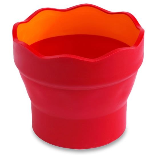 Levně Faber - Castell Kelímek na vodu Click &amp; Go - červený