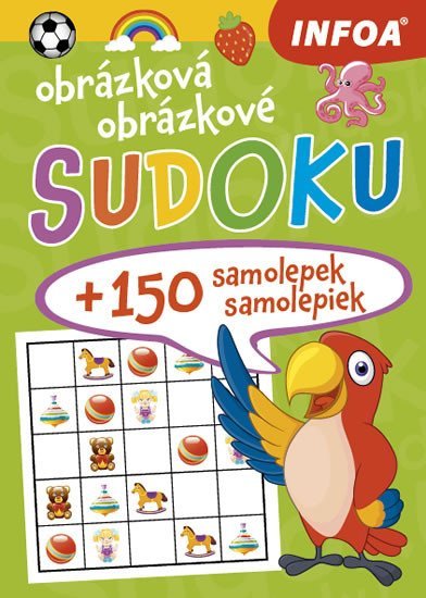 Levně Sudoku pro děti + 150 samolepek / Sudoku pre deti + 150 samolepiek – zelený sešit / zelený zošit