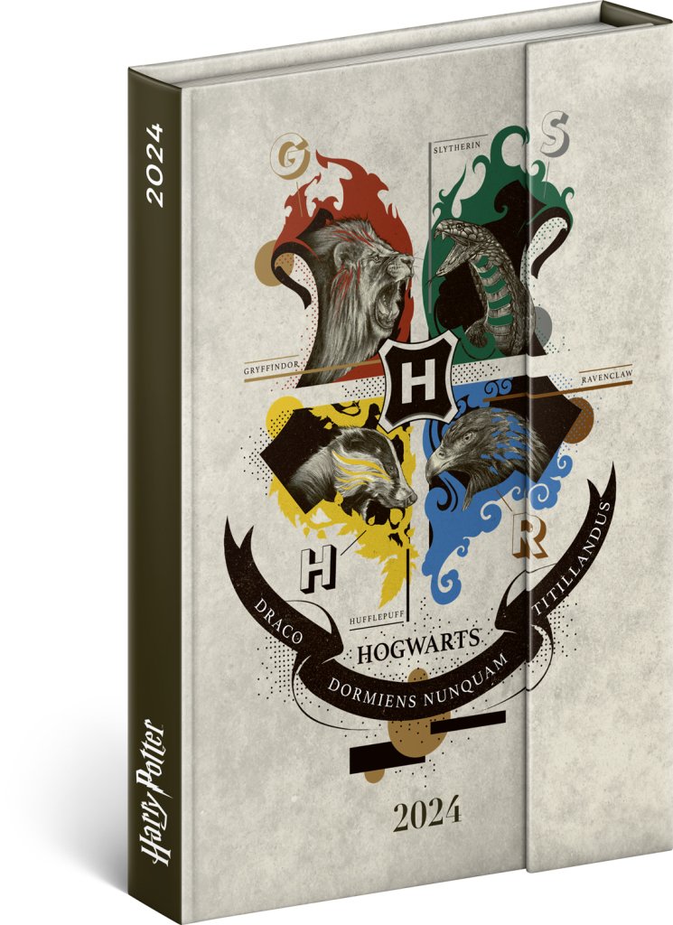 Levně Diář 2024: Harry Potter - týdenní, magnetický, 11 × 16 cm