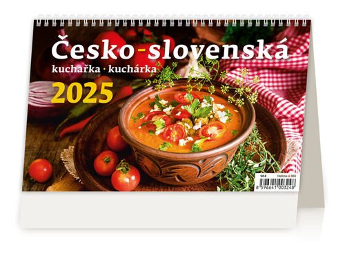 Levně Česko-slovenská kuchařka 2025 - stolní kalendář
