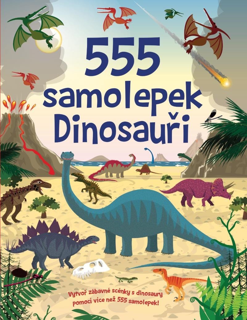 Levně 555 samolepek Dinosauři