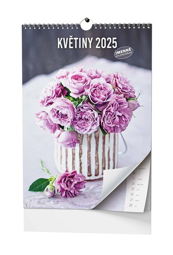 Levně Květiny 2025 - nástěnný kalendář