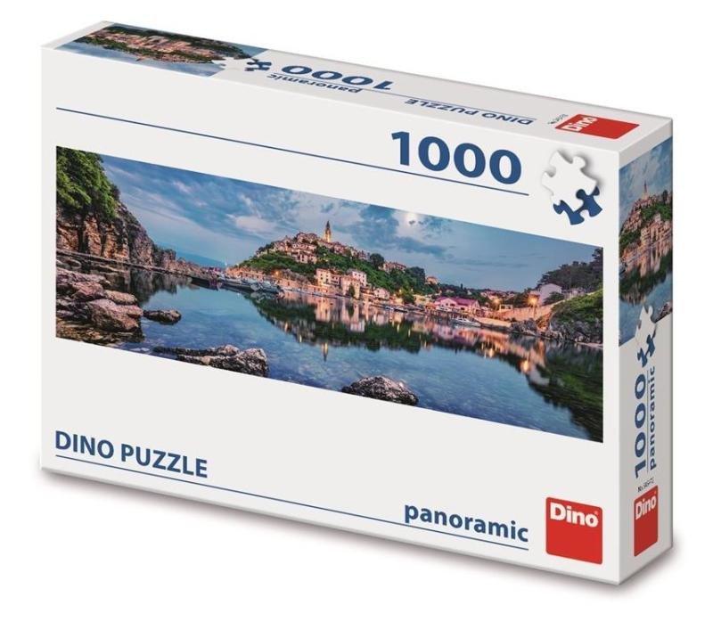 Levně Puzzle Ostrov Krk Panoramic 1000 dílků - Dino