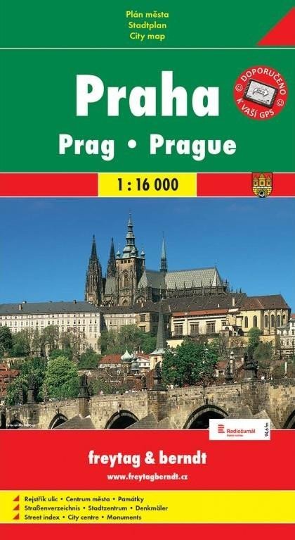 Levně Praha mapa 1:16 000 (karton)