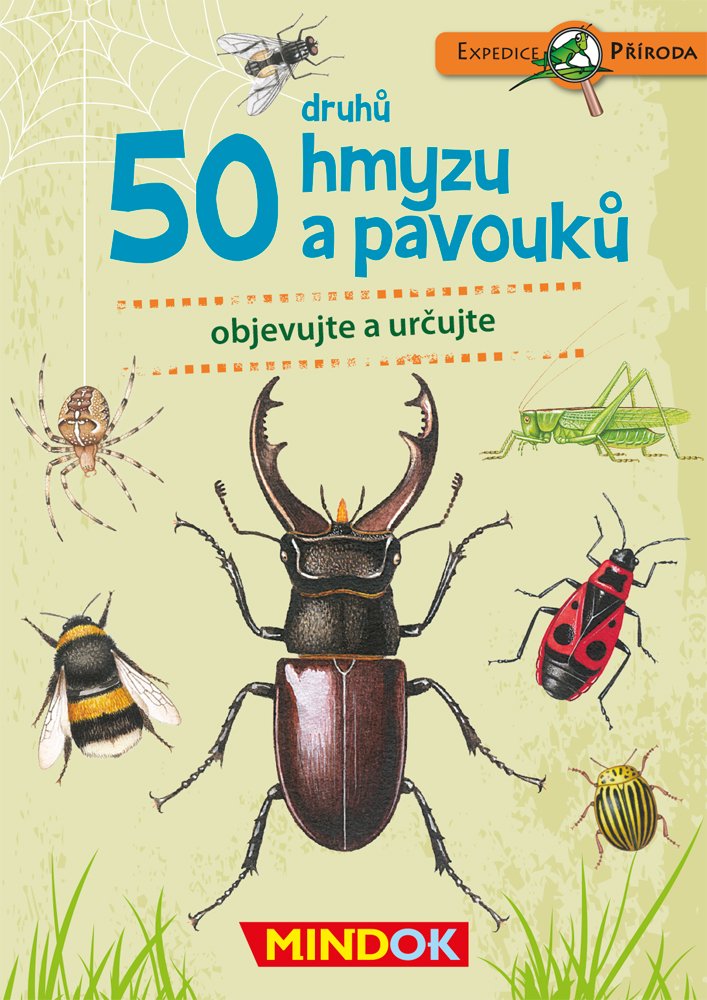 Levně Expedice příroda: 50 druhů hmyzu a pavouků - Mindok