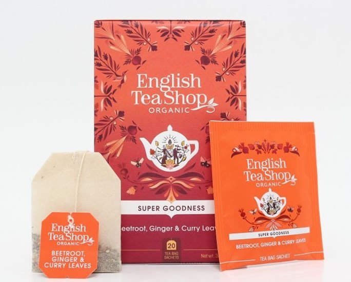 Levně English Tea Shop Čaj Červená řepa, zázvor a curry, 20 sáčků