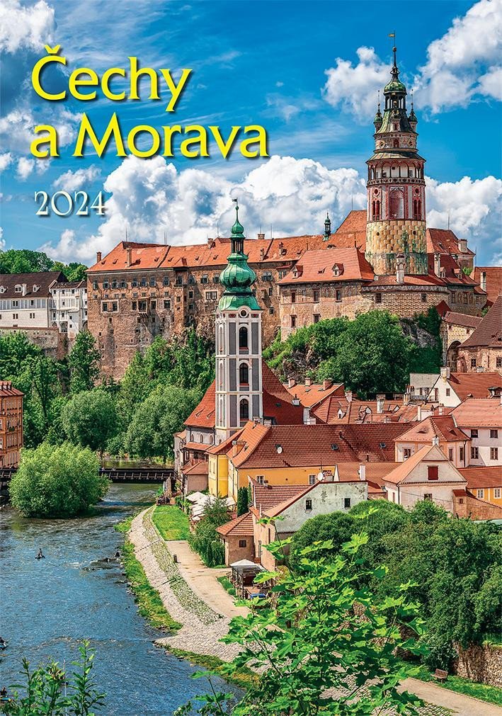 Levně Kalendář 2024 Čechy a Morava, nástěnný