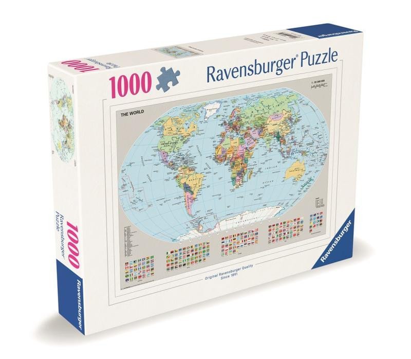 Levně Puzzle Politická mapa světa 1000 dílků