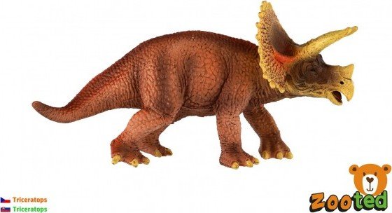 Triceratops zooted plast 20cm v sáčku