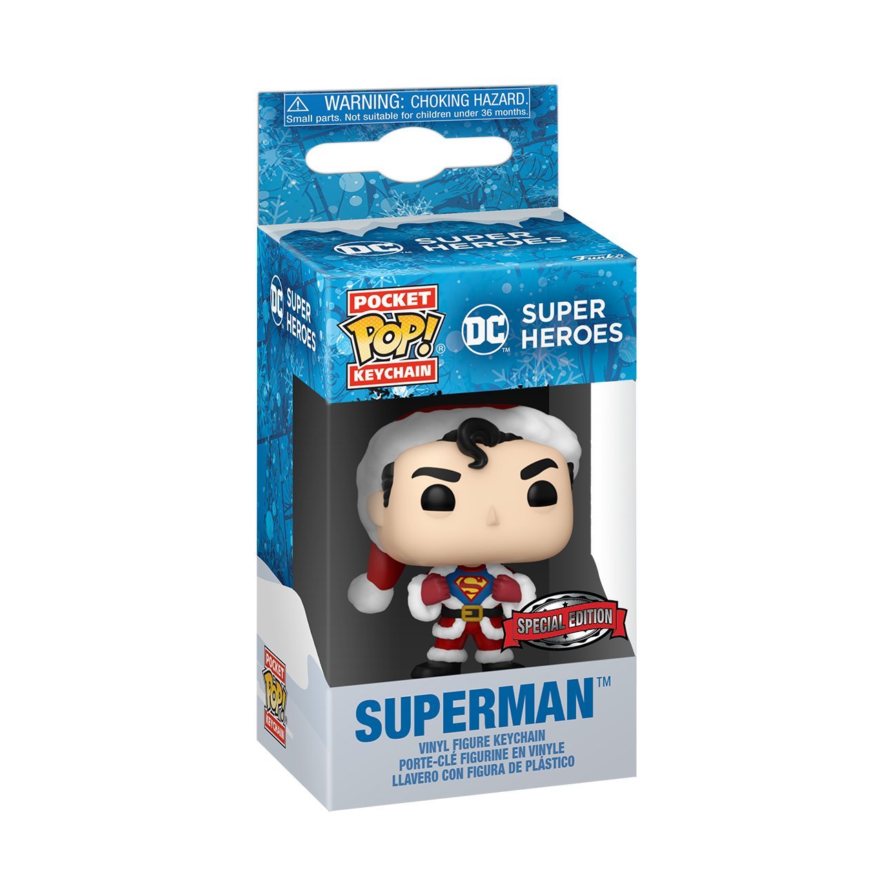 Levně Funko POP Keychain: DC Comics - Holiday Superman (klíčenka)
