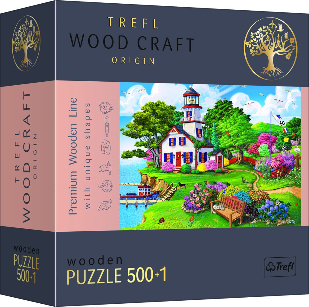 Dřevěné puzzle Letní útočiště 501 dílků - Trefl