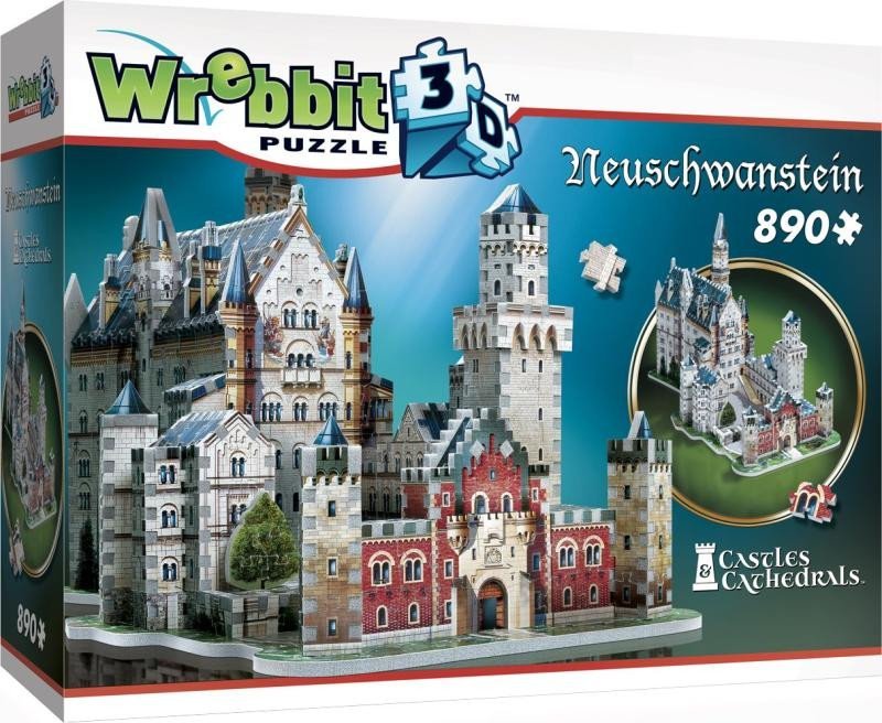 Levně Puzzle 3D Zámek Neuschwanstein 890 dílků