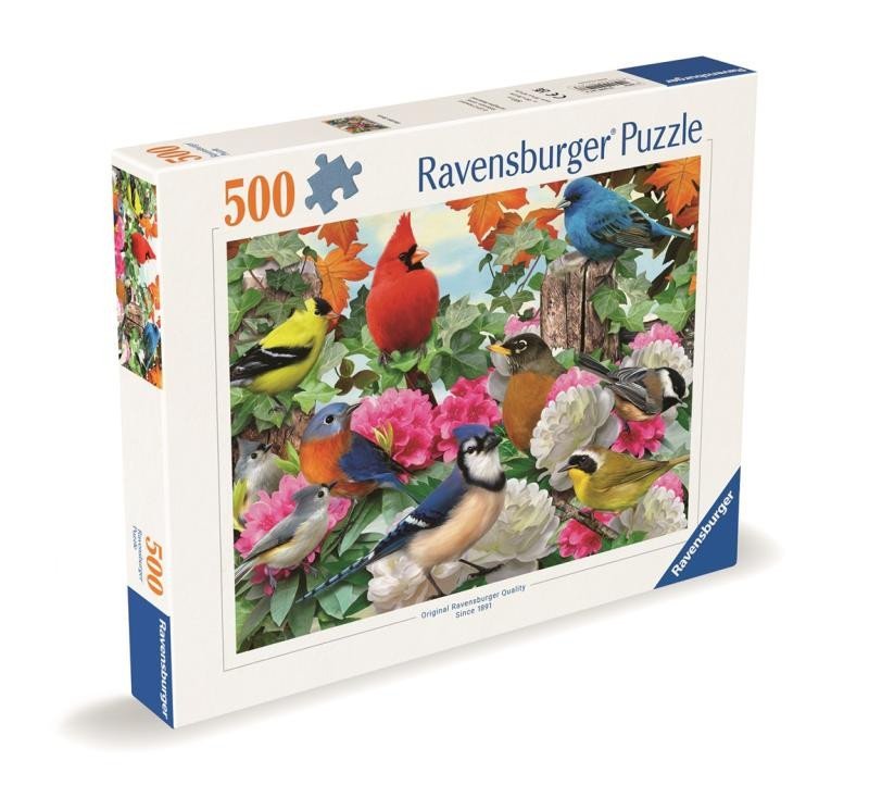 Levně Puzzle Ptáci na zahradě 500 dílků