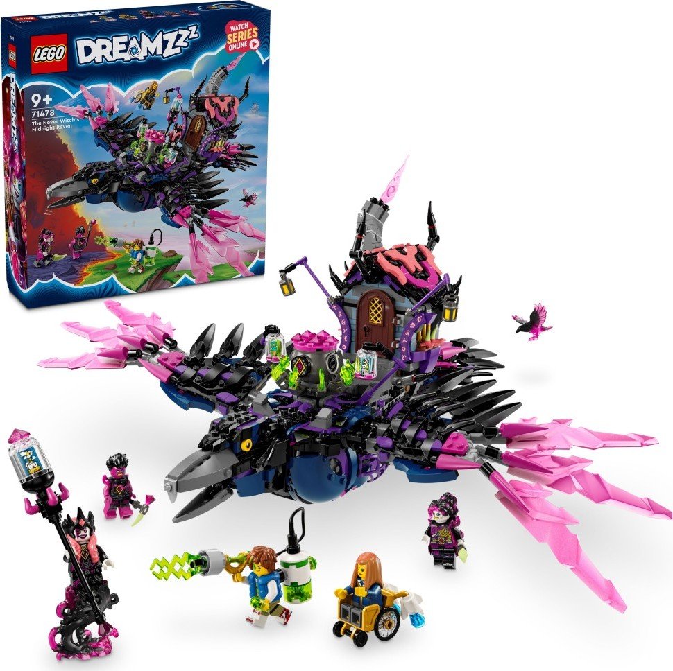 Levně LEGO® DREAMZzz™ 71478 Nikdyčarodějnice a její Půlnoční krkavec - LEGO® DREAMZzz™