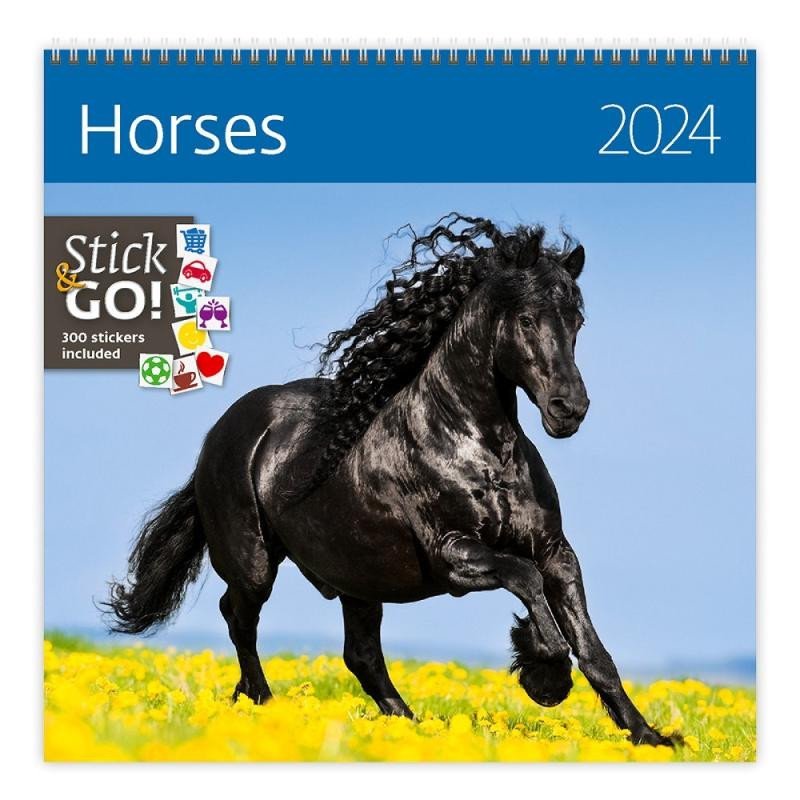 Levně Kalendář nástěnný 2024 - Horses