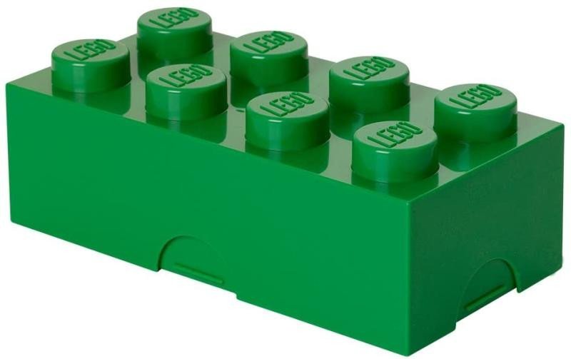 Levně Svačinový box LEGO - tmavě zelený