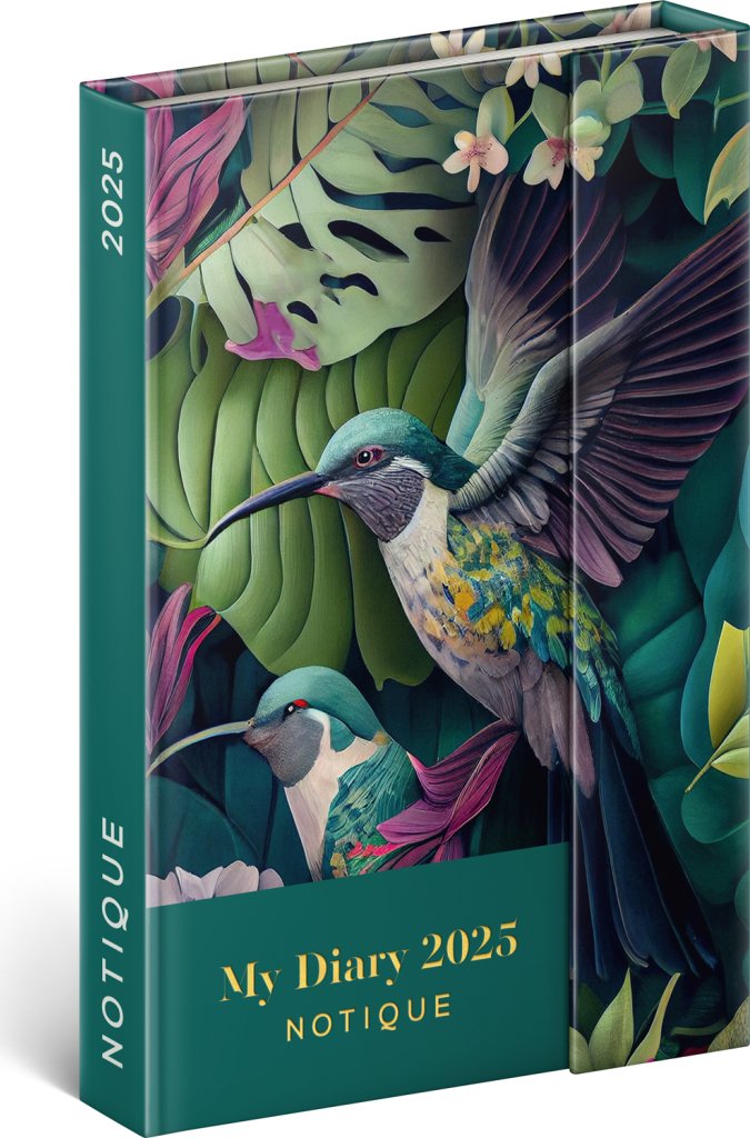 Levně Diář 2025: Kolibřík - týdenní, magnetický, 11 × 16 cm