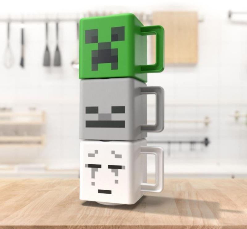 Levně Minecraft Set 3 plastových hrnků - EPEE Merch - Paladone