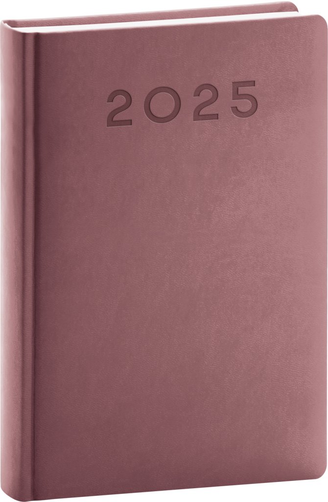 Levně Diář 2025: Aprint Neo - růžový, denní, 15 × 21 cm