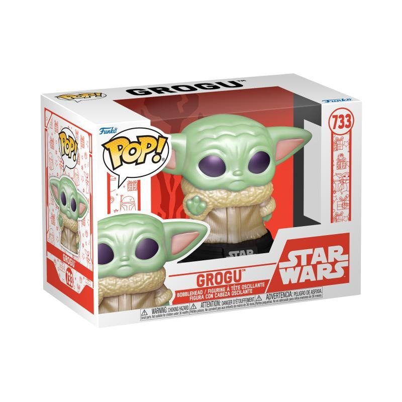 Levně Funko POP Star Wars: Grogu (Holiday)