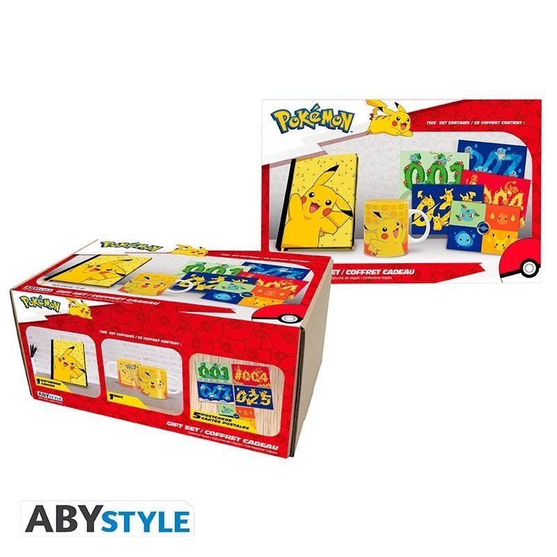 Levně Pokémon Dárkový set (Zápisník, Hrnek, Pohlednie)