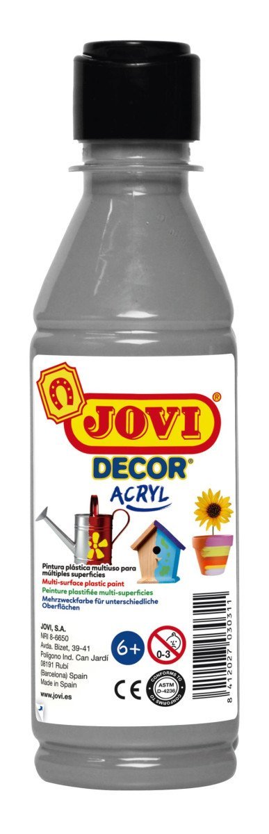 Levně JOVI Decor akrylová barva - stříbrná 250 ml