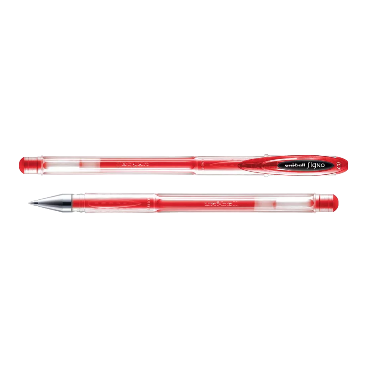 Levně UNI SIGNO gelový roller UM-120, 0,7 mm, červený - 12ks