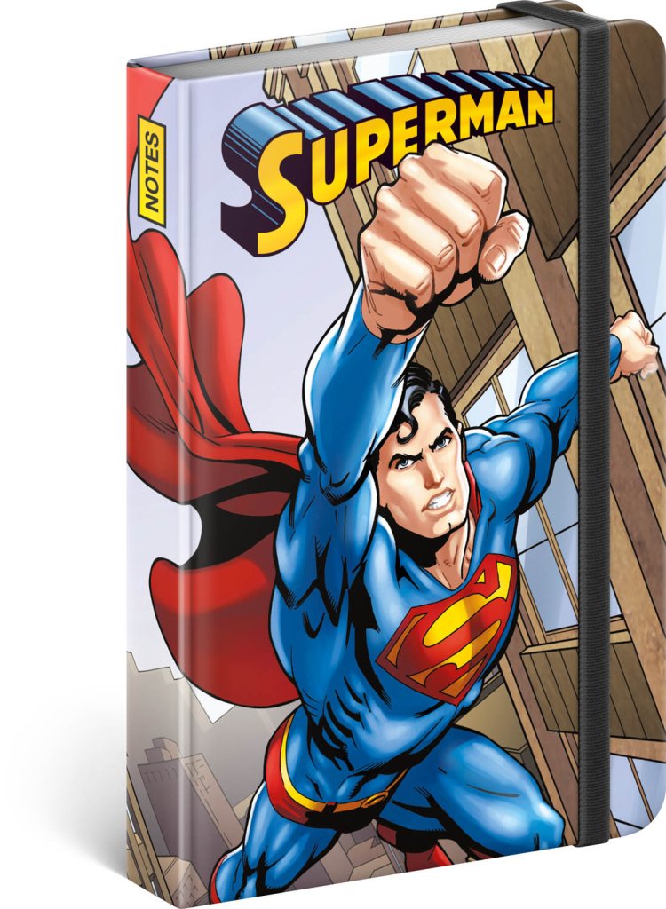 Levně Notes Superman - Day of Doom, linkovaný, 11 × 16 cm