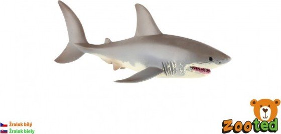 Levně Žralok bílý zooted plast 17cm v sáčku