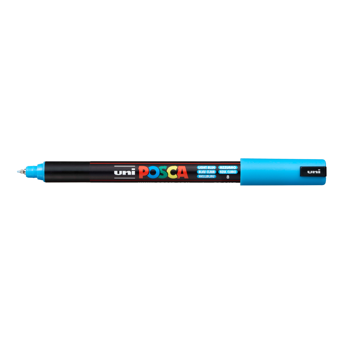 Posca akrylový popisovač PC-1MR, 0,7 mm, světle modrá (ultra tenký hrot)