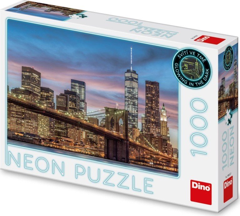 Levně Puzzle New York neon 1000 dílků - Dino