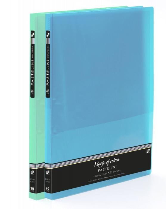 Levně Katalogová kniha A4 PP 20 listů PASTELINI / modrá
