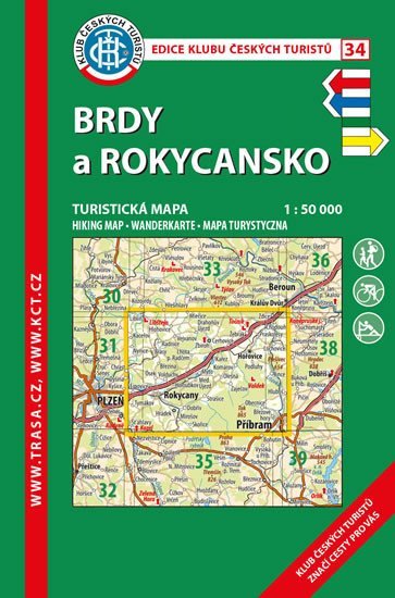 Levně Brdy a Rokycansko /KČT 34 1:50T Turistická mapa