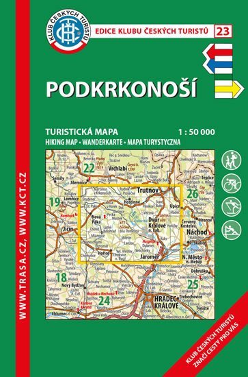 KČT 23 Podkrkonoší 1:50 000/turistická mapa