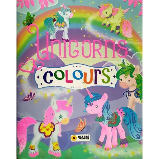 Levně Třpytivé omalovánky: Unicorns - colours - lila