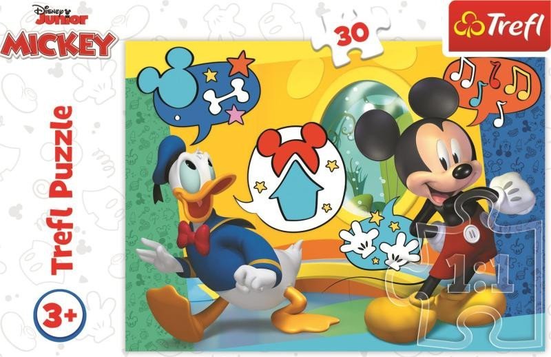 Levně Trefl Puzzle Mickey Mouse a Kačer Donald 30 dílků