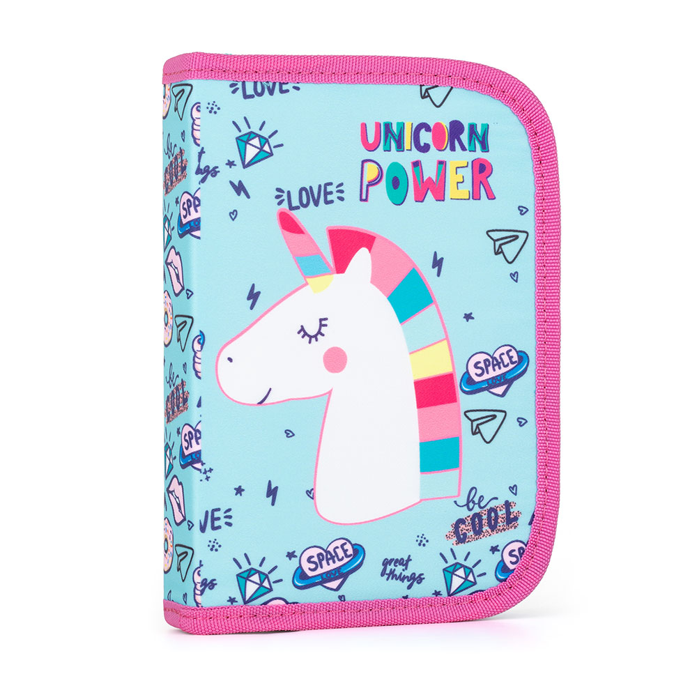 Levně Oxybag Penál 1 patrový 2 chlopně - Unicorn Iconic