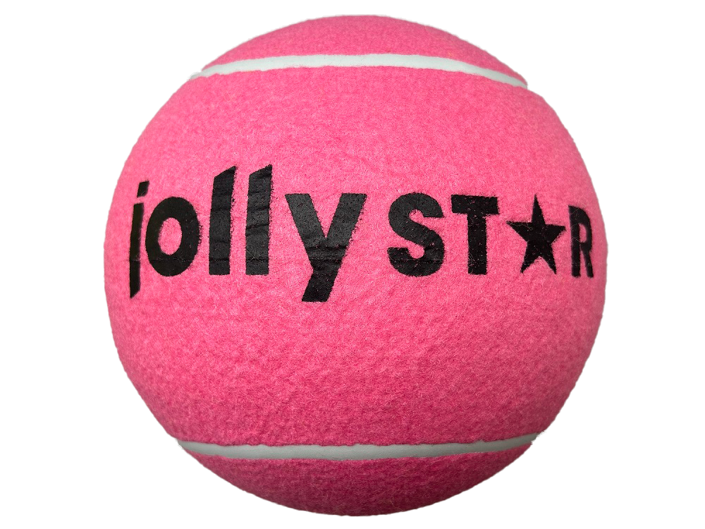 Tenisový míček XXL JollyStar 23 cm růžový - Alltoys