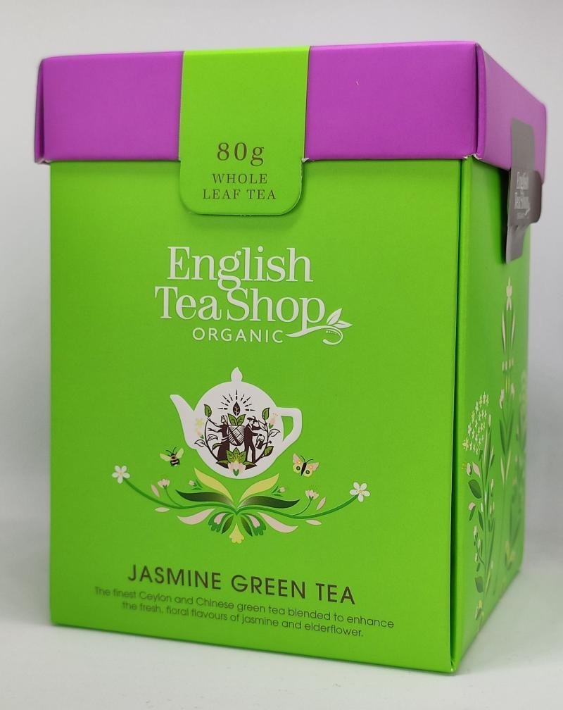 Levně English Tea Shop Čaj Zelený s jasmínem, sypaný, 80g