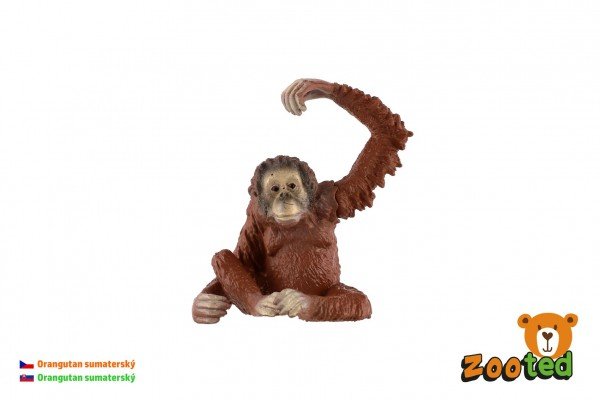 Levně Orangutan sumaterský zooted plast 8cm v sáčku