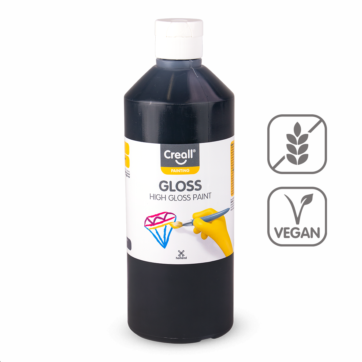 Product detail of Creall barva s vysokým leskem Gloss, 500 ml, černá