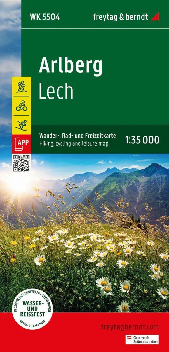 Levně Arlberg 1:35 000 / turistická, cyklistická a rekreační mapa