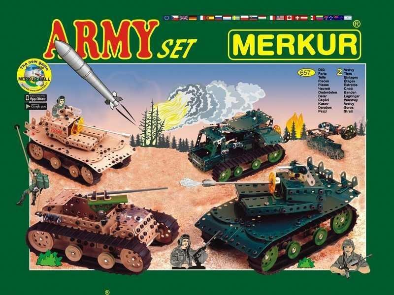 Levně Merkur Army Set 657 dílů, 40 modelů
