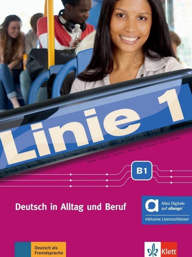 Levně Linie 1 - 3 (B1) – Hybride Ausgabe – Kurs./Übungsbuch + MP3/Video allango.net + Lizenz (24 Monate)