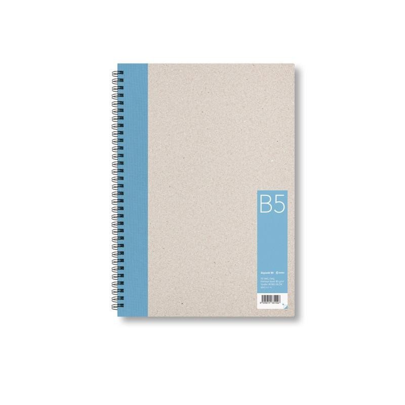 Levně Zápisník B5 čistý, světle modrý, 50 listů