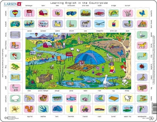 Levně Puzzle Learning English by the Countryside